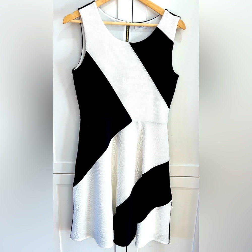 Ricki’s Sleeveless High Neck Fit & Flare Dress